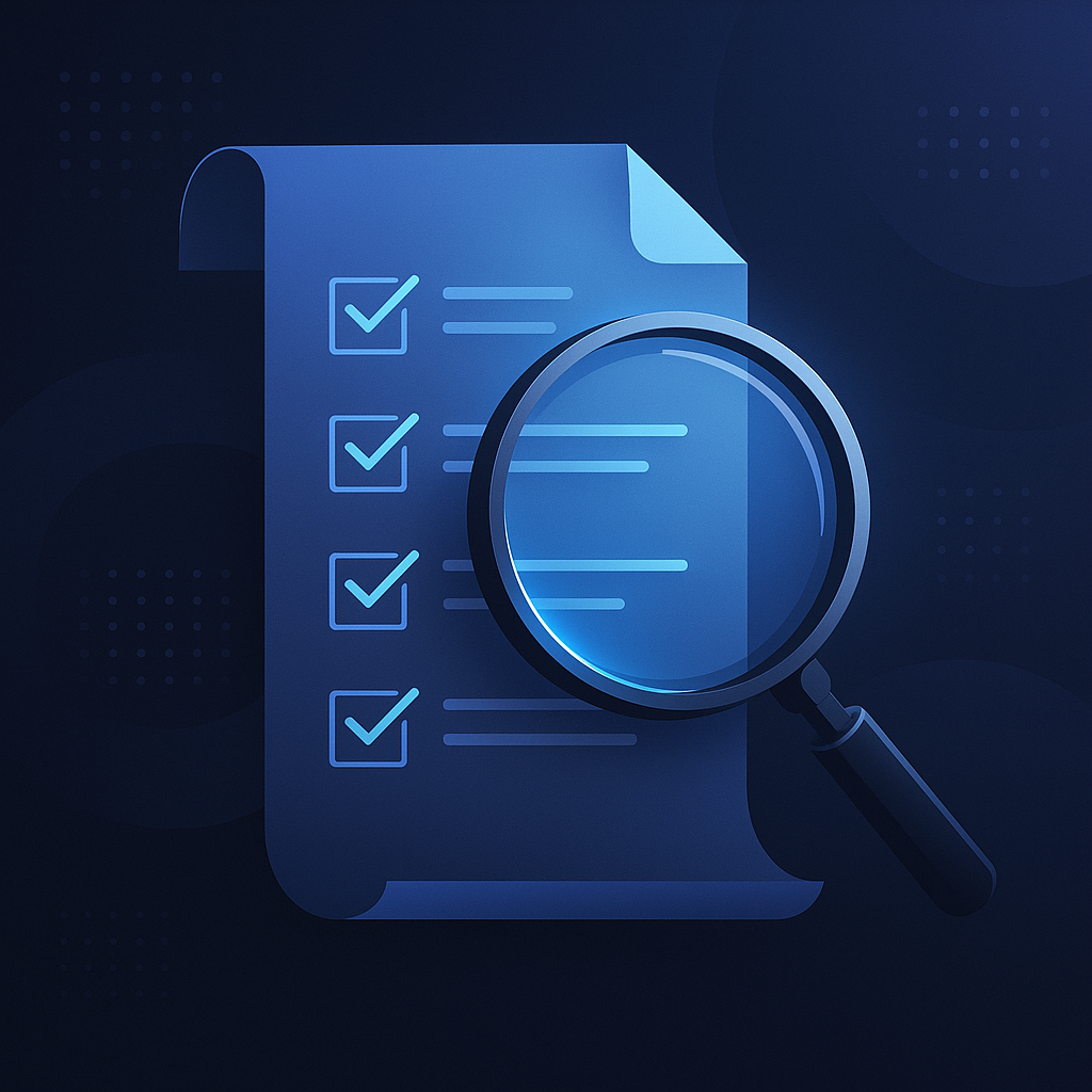 Checklist / magnifier visualization
